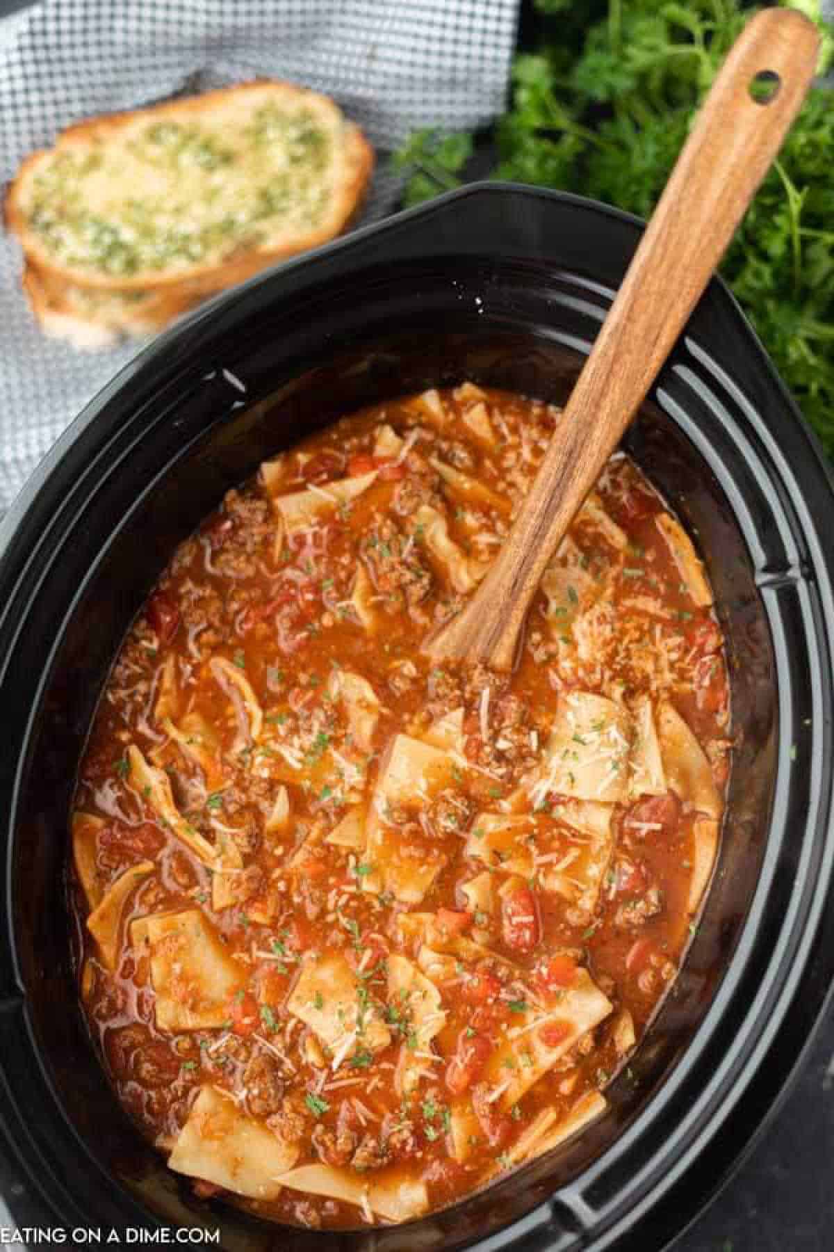 crock pot lasagna soup 2 2