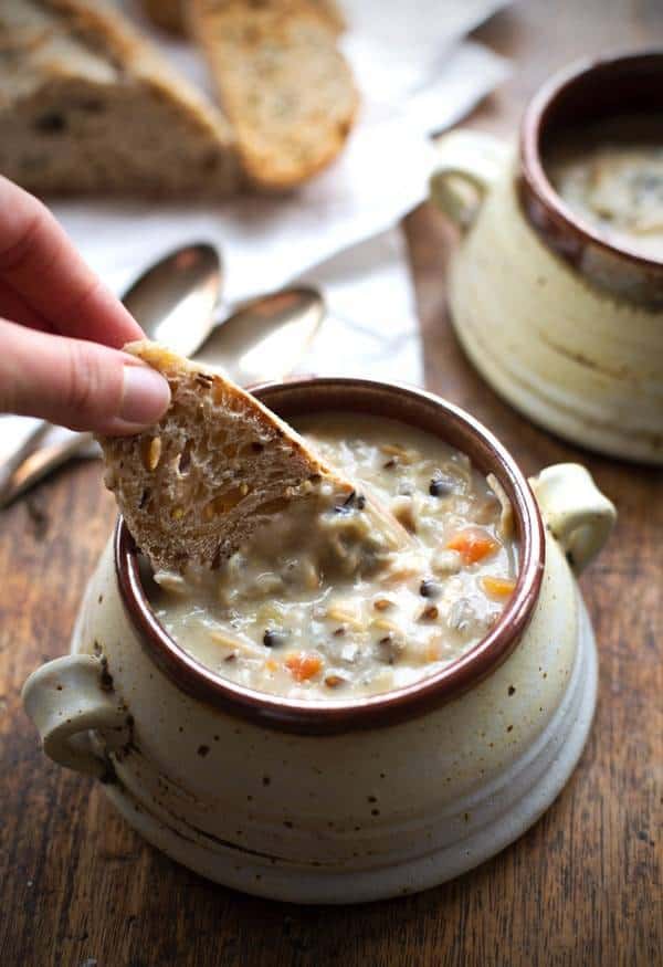 crockpot chicken wild rice soup 3