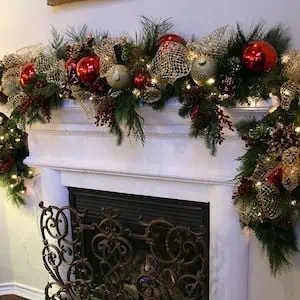 fireplace mantel