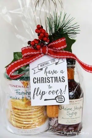 pancake christmas breakfast gift basket