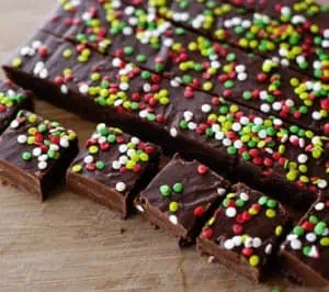 Chocolate Sprinkles Fudge