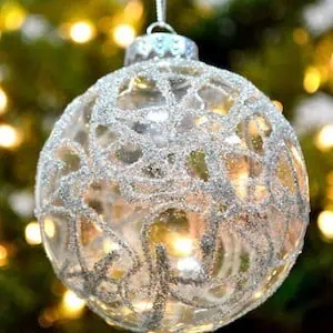 German Glass Glitter Ornaments craft for adults