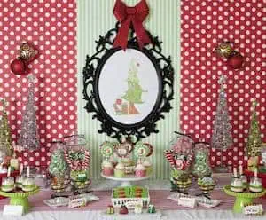 grinch inspired kids christmas party idea