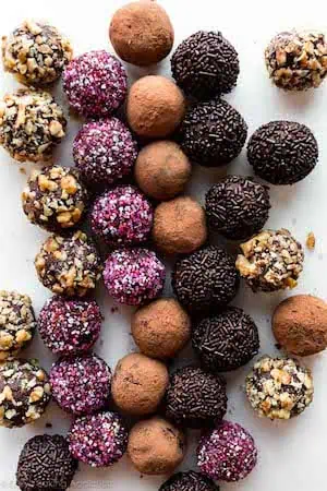 homemade chocolate truffles