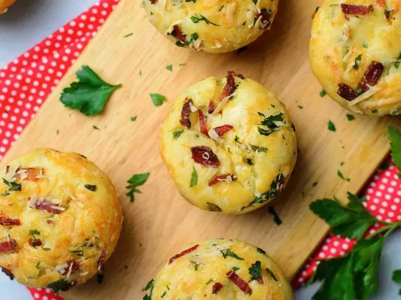 image 1858 - No matter your rush in the morning, you deserve a hearty and luxurious breakfast... even if it's in bite-size form! Breakfast Hack Egg Muffins offer fluffy and savory bites of bacon, cheddar, and jalapeño, perfect for grabbing on the go.