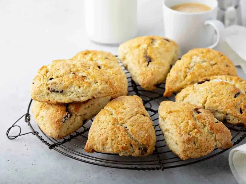 image 247 257 - A little chocolate with your coffee? Yes, please! Chocolate Chunk Scones are delectable confections that are easier to make than you think! With a few simple steps, you can have melt-in-your-mouth chocolate scones in just 30 minutes. These Chocolate Chunk Scones are the perfect touch of sweetness to add to your brunch table!