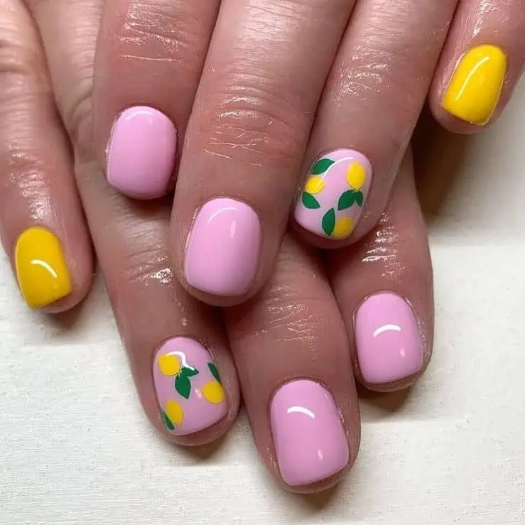 lemon nails 25