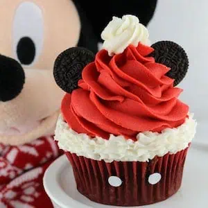 mickey mouse santa hat cupcakes main