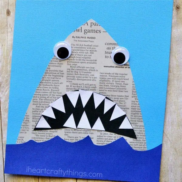newspaper shark craft 2