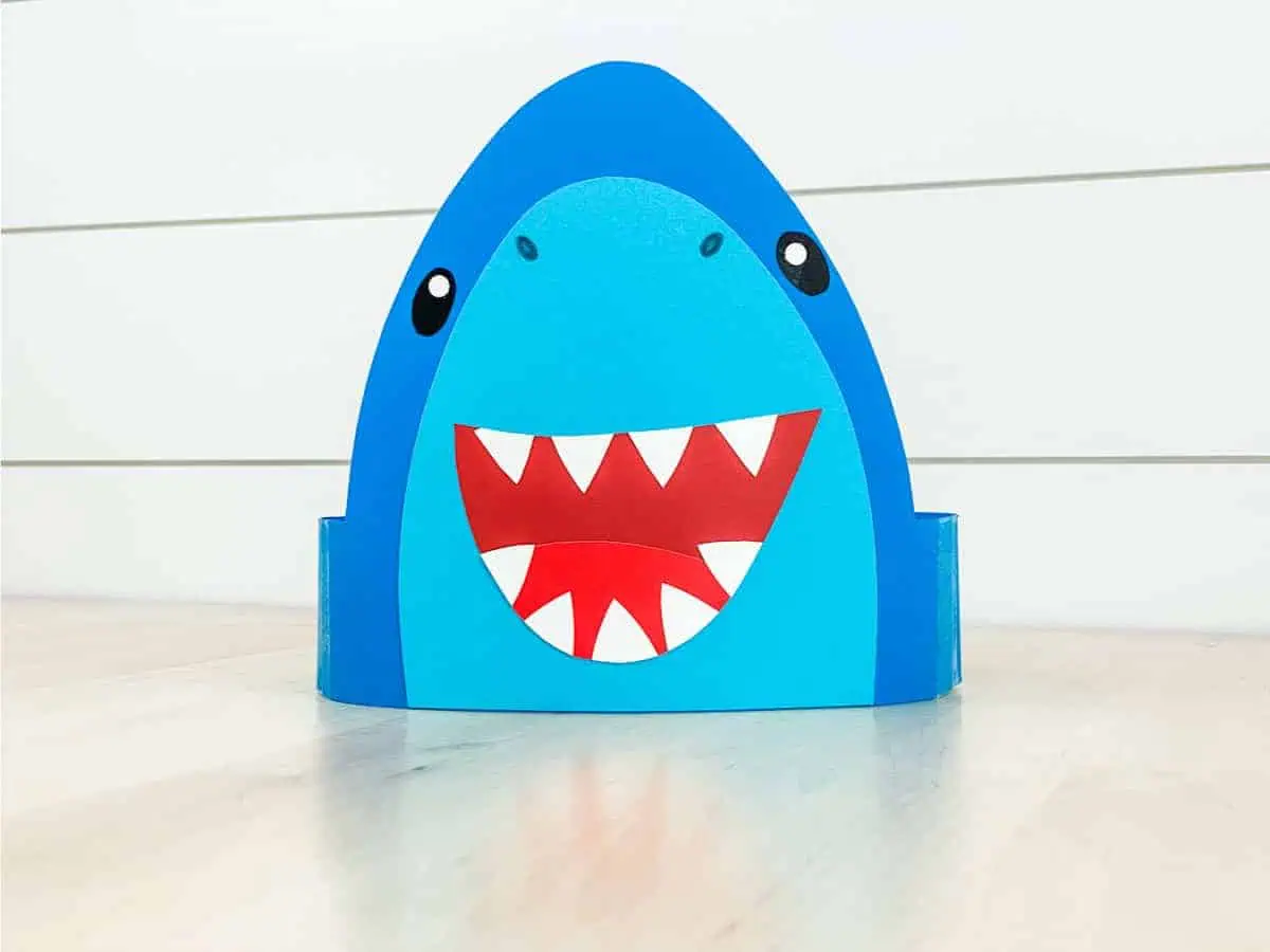 printable shark headband craft image fb