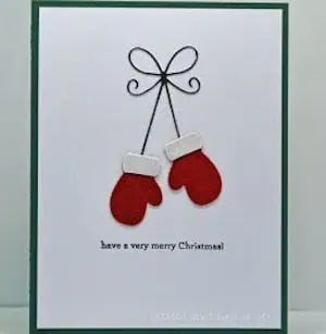 Red Mittens Holiday Card