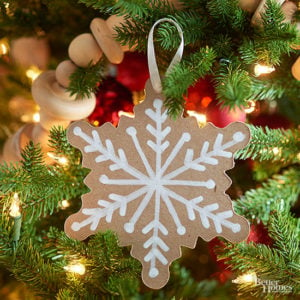 Kraft Paper Snowflake Ornament