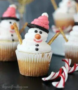 snowmen cupcakes2