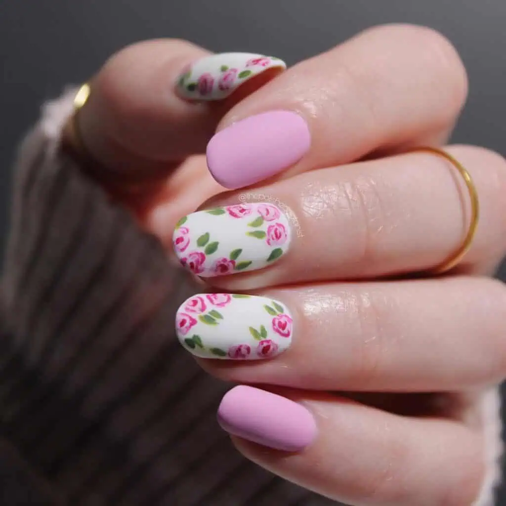 Bright and charming spring nail designs with adorable floral art, ideal for highlighting your distinctive spring nail concepts.