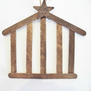 DIY Wood Stable Ornament
