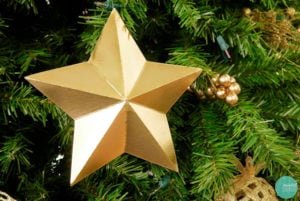 DIY Cardboard Star Ornaments