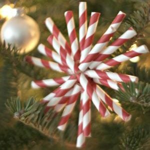 DIY Paper Straw Christmas Ornaments