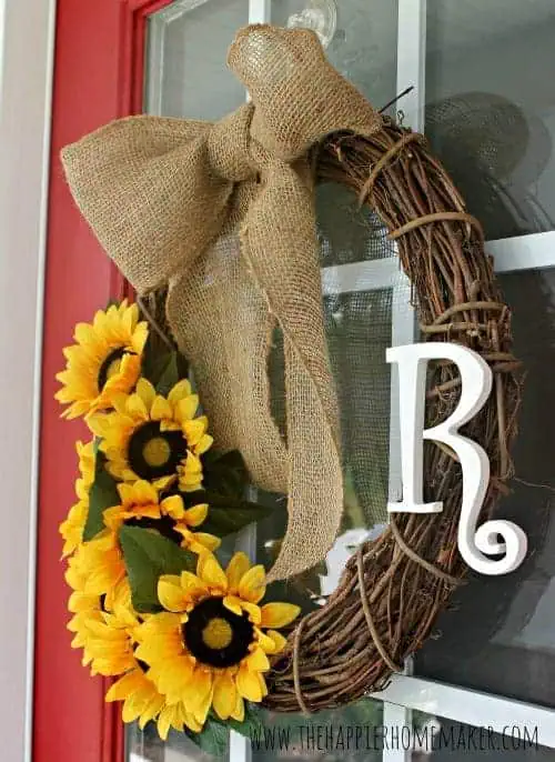 sunflower wreath diy