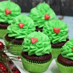 the grinch cupcakes