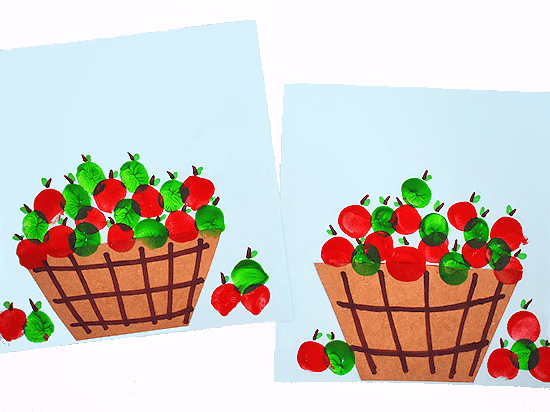 thumbprint apples in a basket ft2