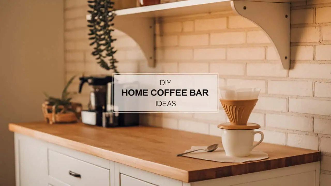 15 Adorable DIY Home Coffee Bar Ideas - DIY Home Coffee Bar Ideas can transform a simple corner of your kitchen into a cozy and personalized coffee station. Whether you’re a coffee aficionado or just someone who enjoys a comforting cup in the morning, creating a home coffee bar adds both convenience and style to your daily routine.