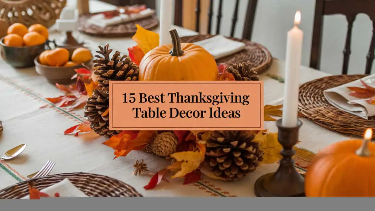 15 Best Thanksgiving Table Decor Ideas - Thanksgiving is a time when loved ones gather around the table to share a meal, express gratitude, and create memories that last a lifetime. The table decor plays a pivotal role in setting the tone for this special day, transforming an ordinary dining experience into a festive celebration. Whether you’re hosting a small family dinner or a large gathering, the right decor can elevate your table, making it not just a place to eat but a centerpiece of the holiday.