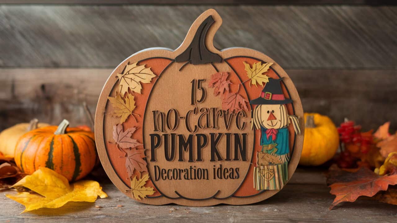 15 Creative No-Carve Pumpkin Decorating Ideas