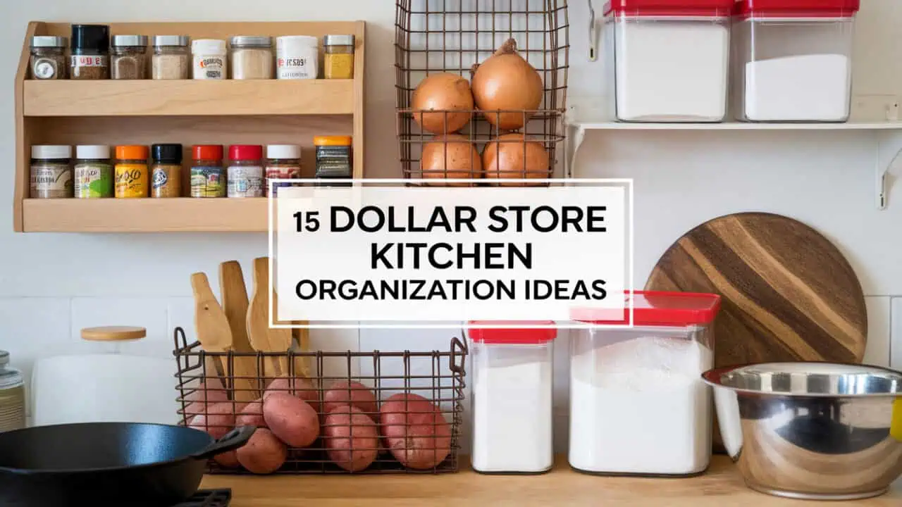 15 Dollar Store Kitchen Organization Ideas