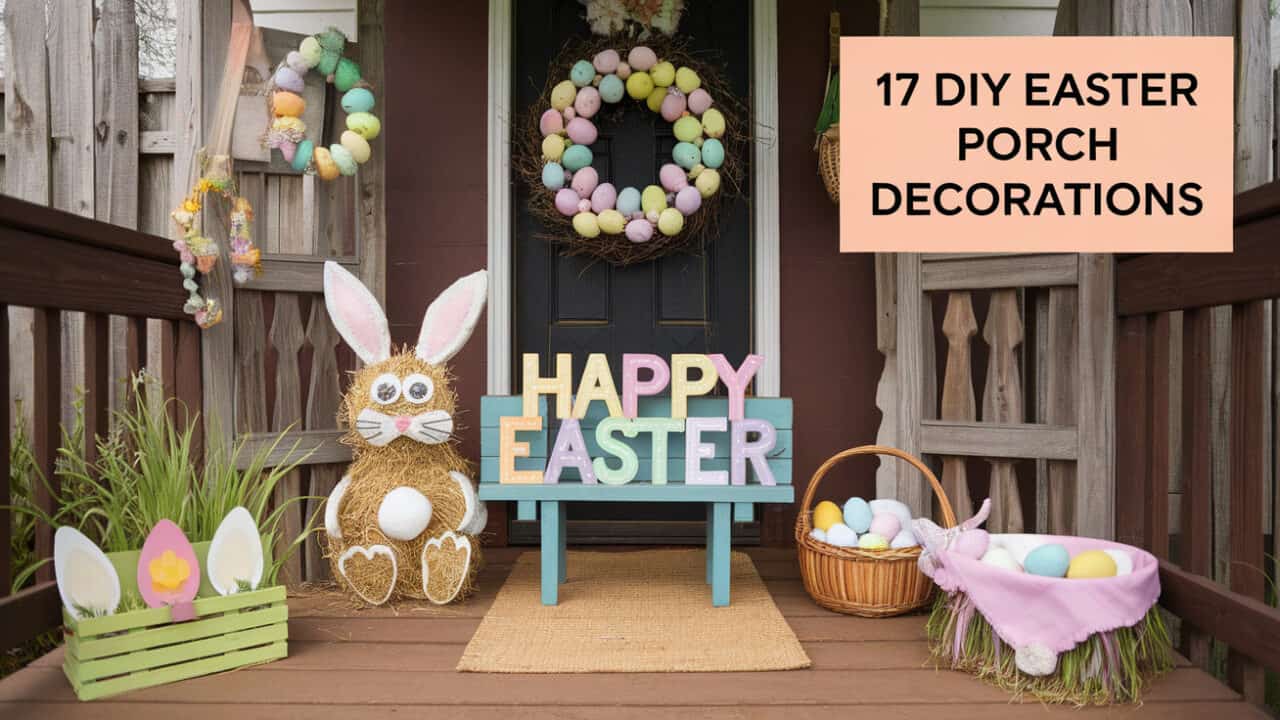 17 Adorable DIY Easter Porch Decorations