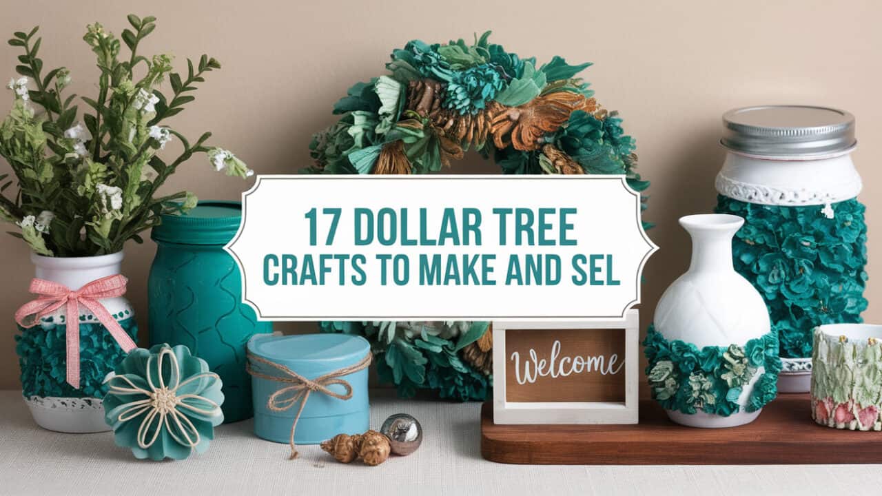 17 Cute Dollar Tree Crafts to Make and Sell