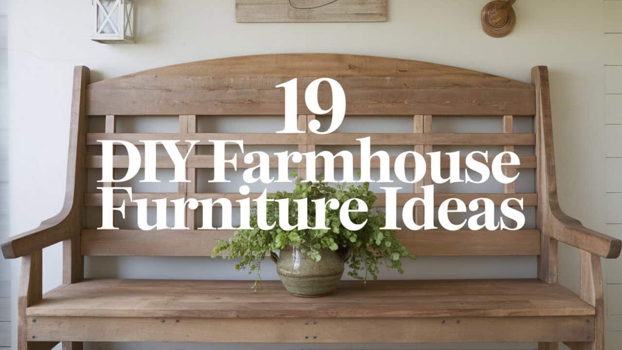 19 Charming DIY Farmhouse Furniture Ideas