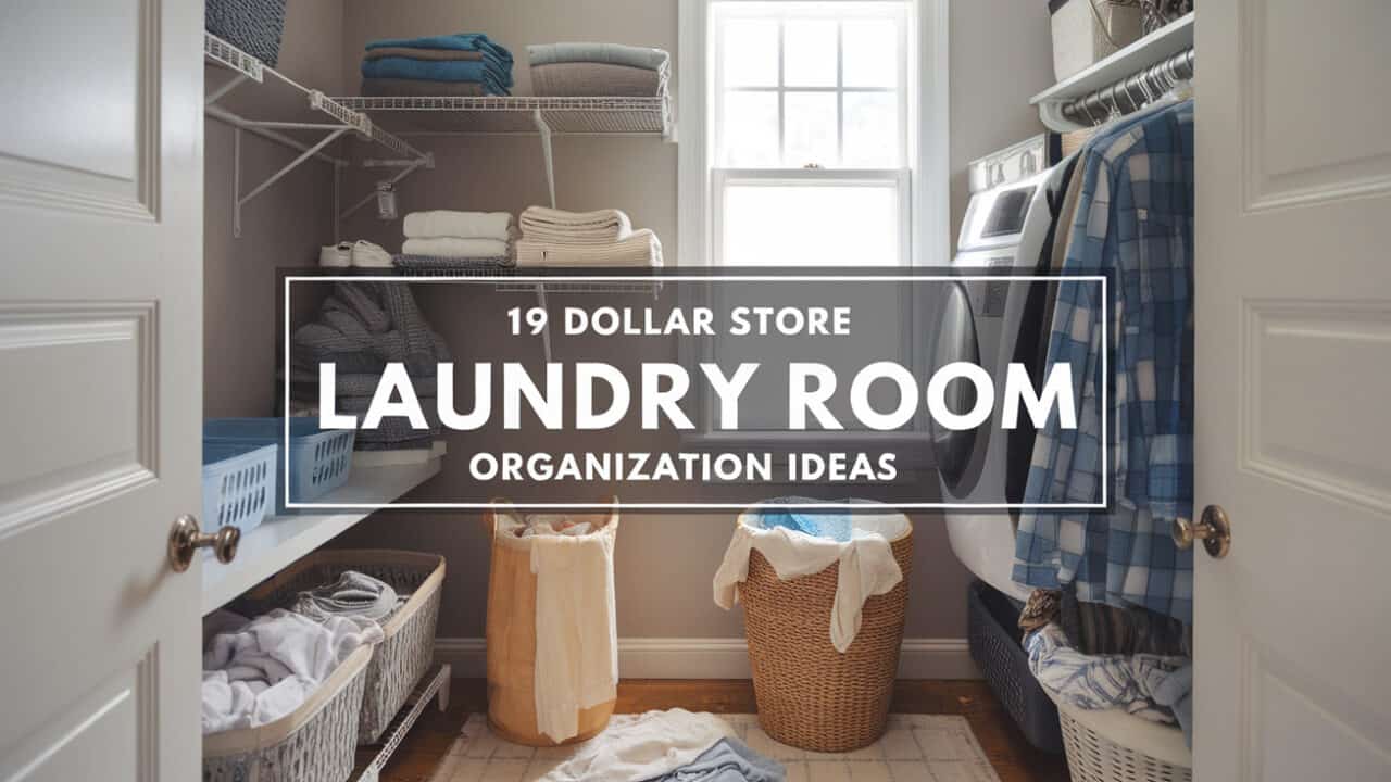 19 Clever Dollar Store Laundry Room Organization Ideas