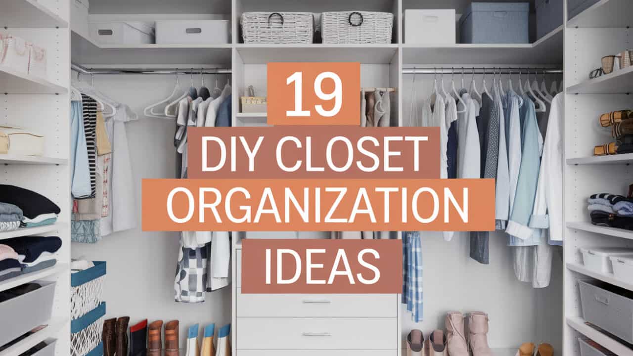 19 DIY Closet Organization Ideas