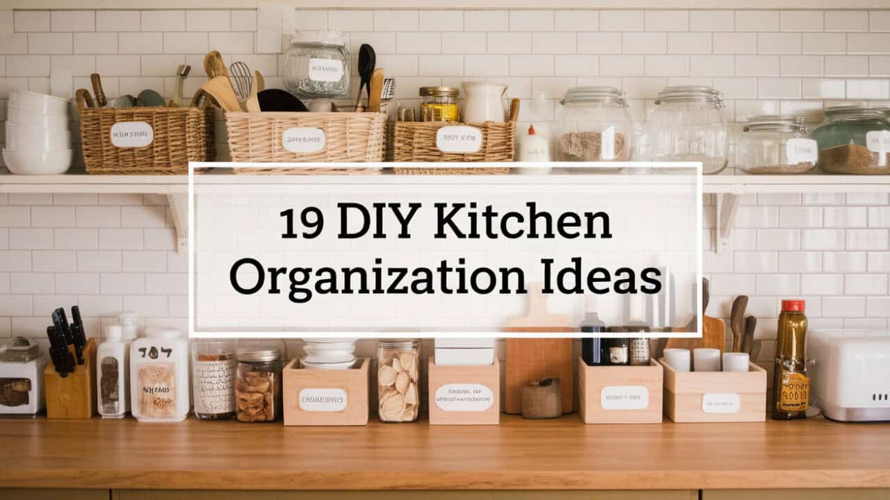 19 DIY Kitchen Organization Ideas