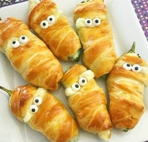 Halloween Jalapeño Mummies