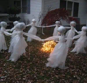 Halloween Lawn Ghosts