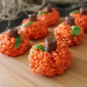 Pumpkin Rice Krispie Treats 