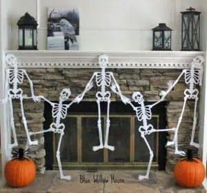 Skeleton Garland for the Mantel