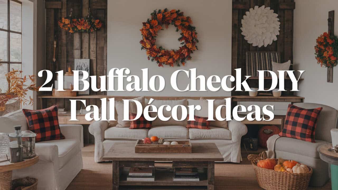 21 Charming Buffalo Check DIY Fall Décor Ideas