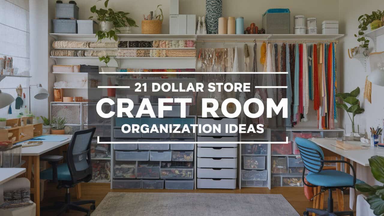 21 Clever Dollar Store Craft Room Organization Ideas