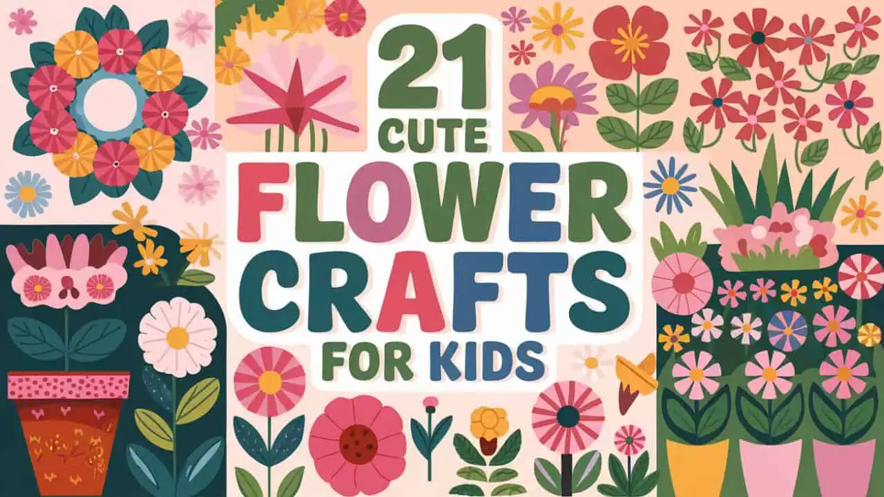 21 Cute Flower Crafts for Kids