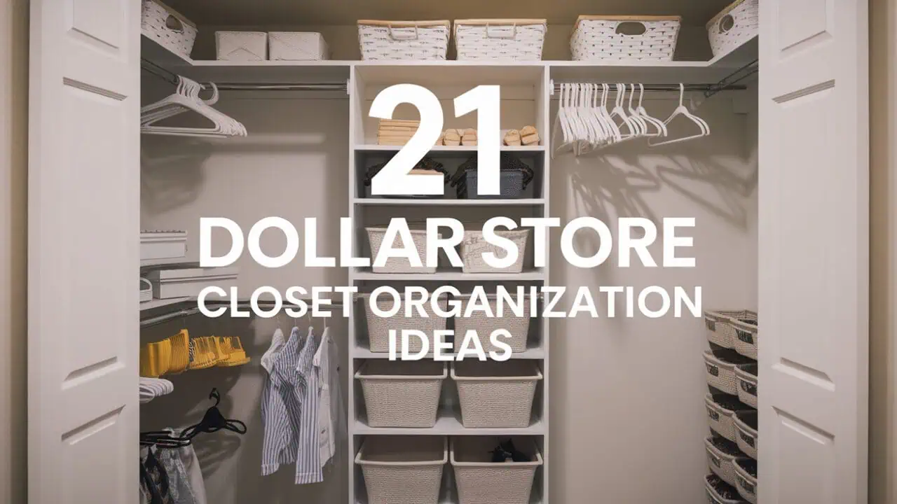 21 DIY Dollar Store Closet Organization Ideas