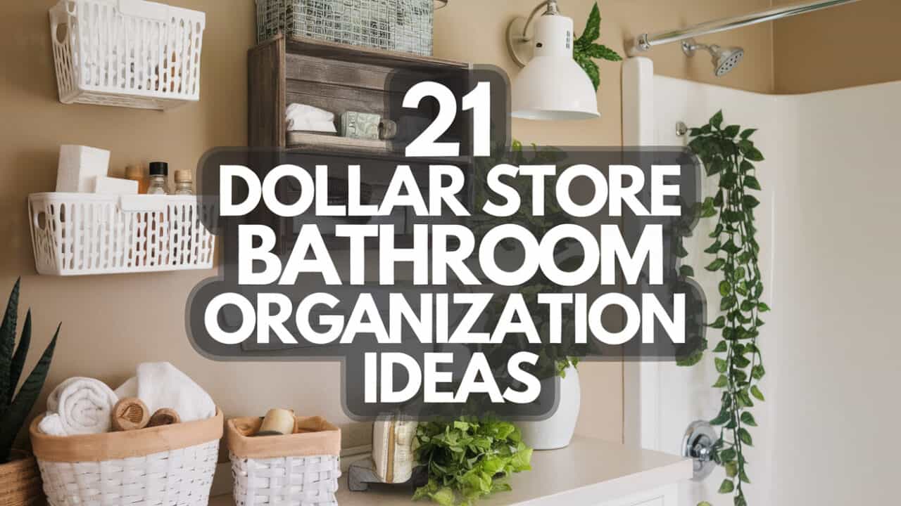 21 Dollar Store Bathroom Organization Ideas