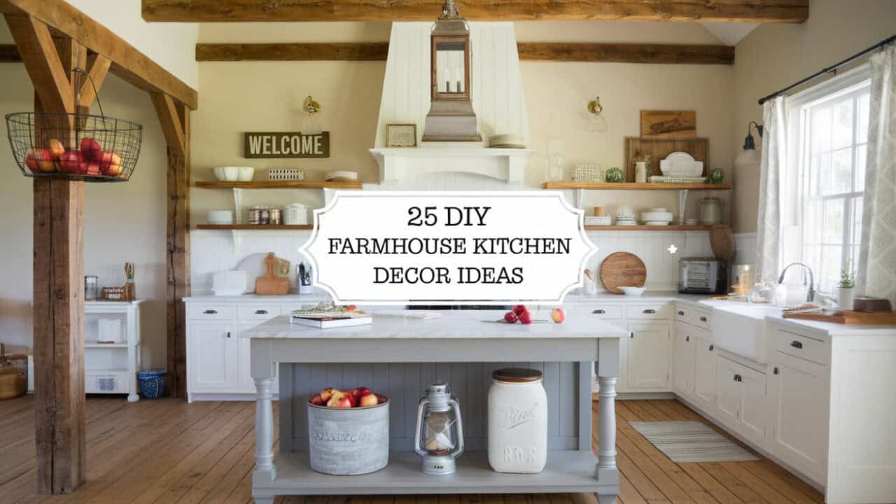 25 DIY Farmhouse Kitchen Decor Ideas