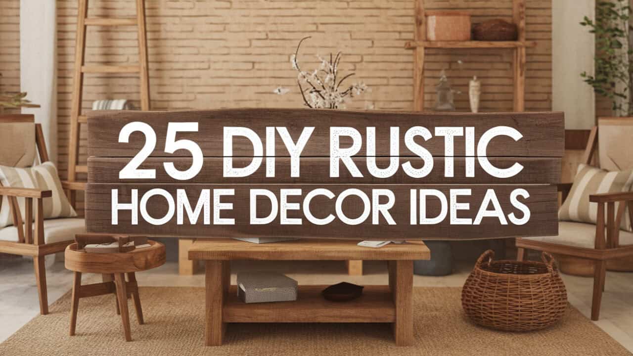 25 DIY Rustic Home Decor Ideas