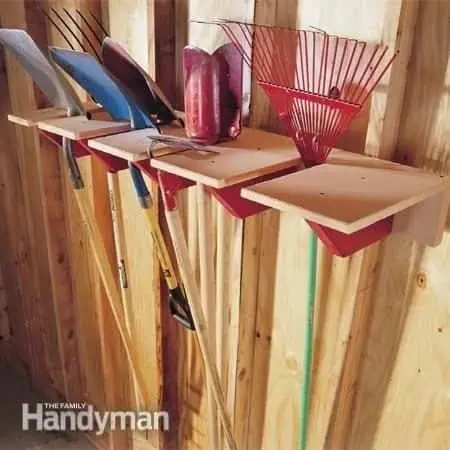 DIY Shovel Rack