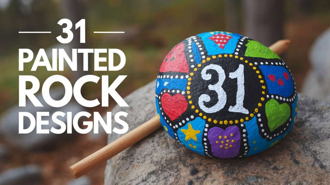 31 Adorable Painted Rock Designs