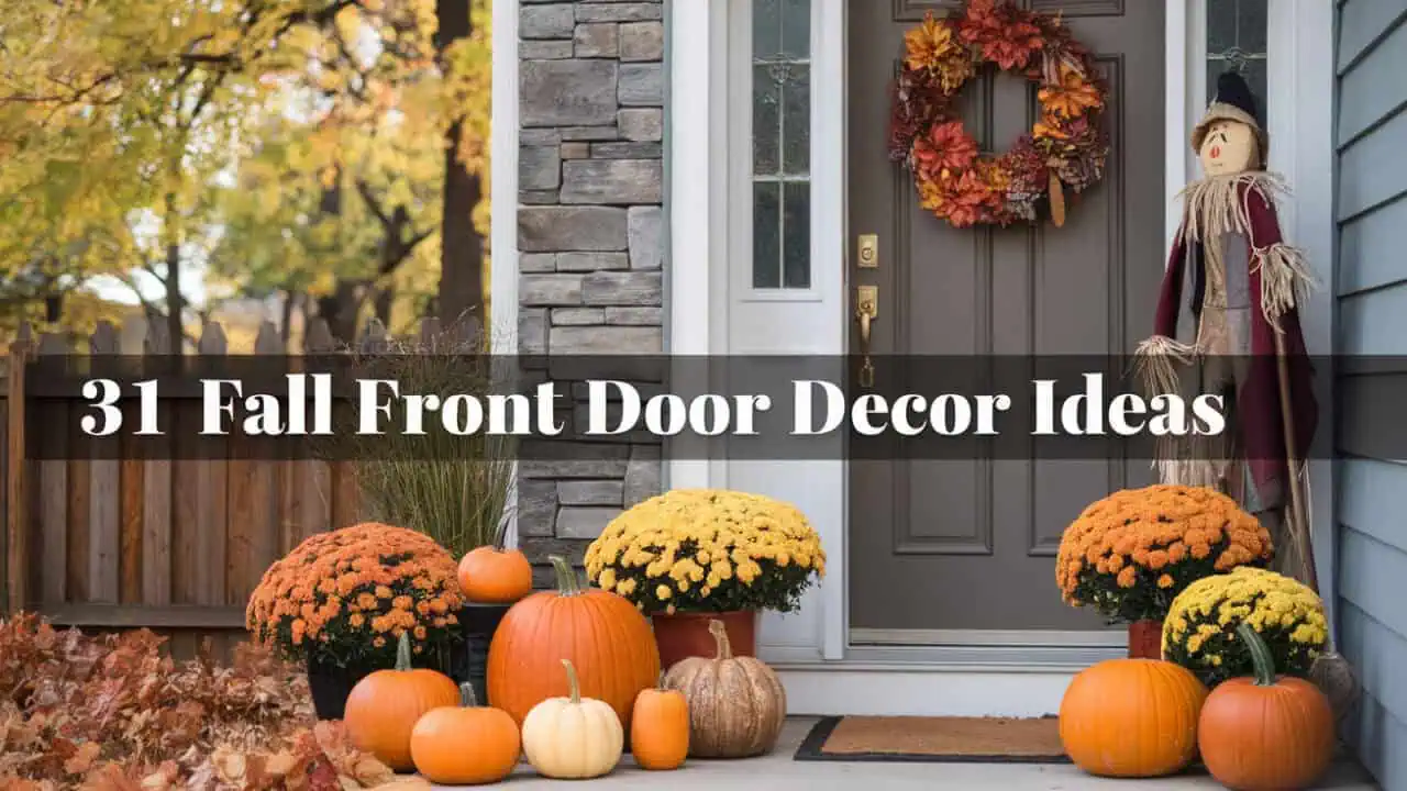 31 Charming Fall Front Door Decor Ideas - As the air turns crisp and leaves begin to transform into a vibrant array of reds, oranges, and yellows, it's the perfect time to refresh your front door decor to reflect the beauty of autumn. Fall offers a unique opportunity to blend natural elements with warm, inviting designs that make your home feel like a cozy retreat.