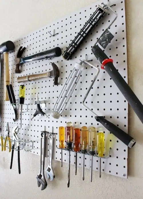 Pegboard Tool Organization