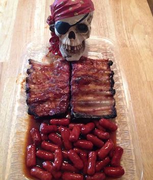 Skeleton Halloween Appetizer